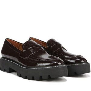 NIB Franco Sarto Women's Balin Lug Loafer Burgundy 8